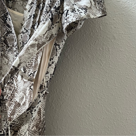 NANETTE LEPORE Brown Snakeskin Print Dress Size 4 - Picture 7 of 12